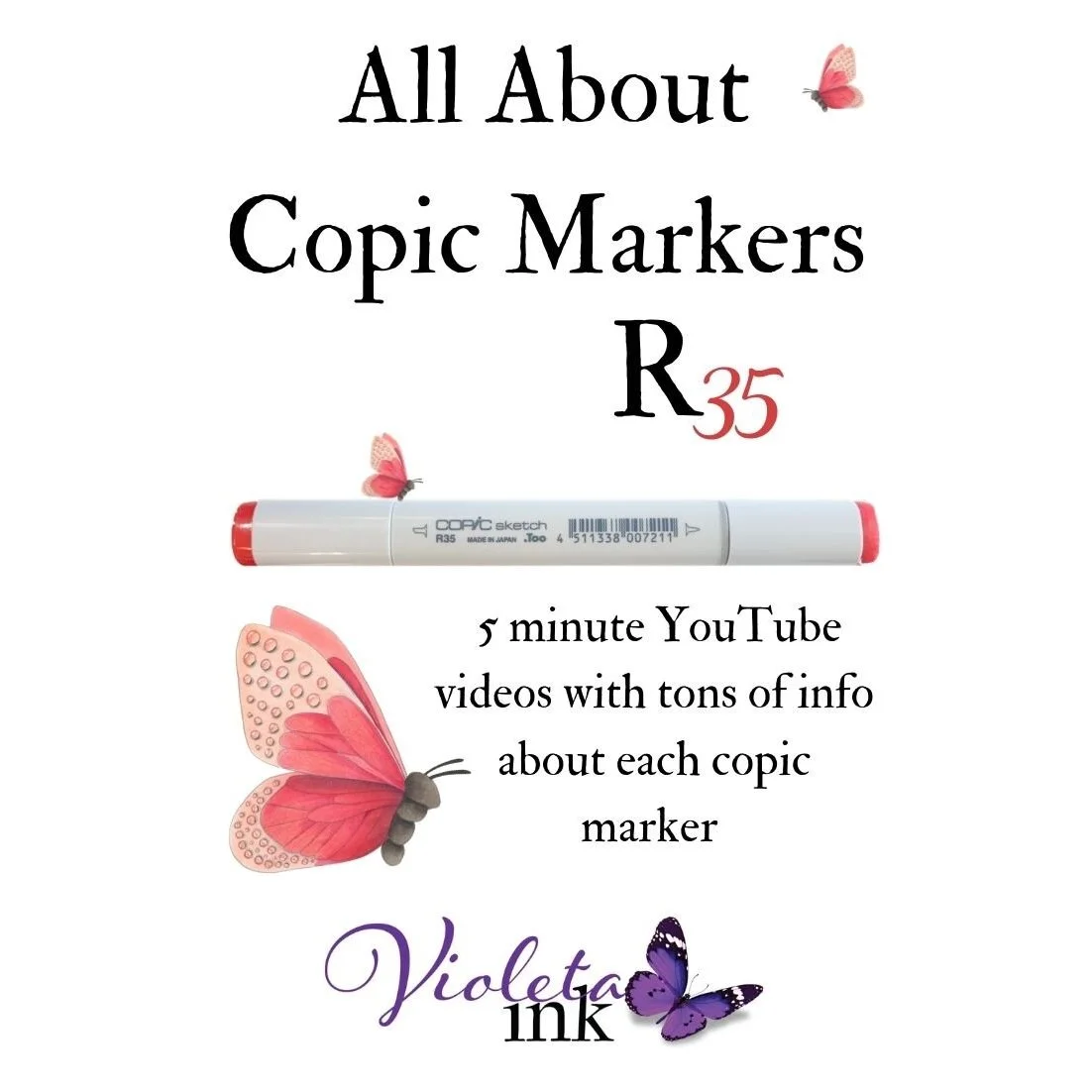 R35 - Copic Sketch Marker Coral — Violeta Ink